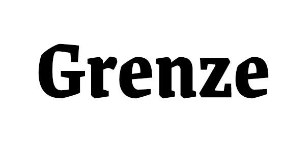 【Grenze】罗马风格和黑体之间的混合